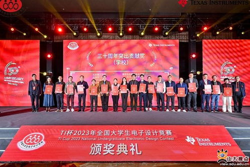 山大師生在全國大學生電子設計競賽年度頒獎暨30周年慶典中再創佳績 彰顯卓越承辦與管理能力